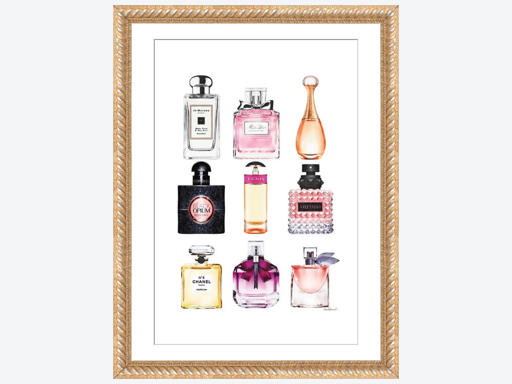 Perfume Book Stack Poster Print by Amanda Greenwood Amanda Greenwood #  AGD117313 - Posterazzi