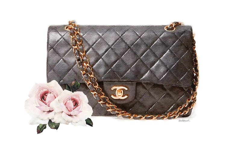 Quilted Bag With Roses