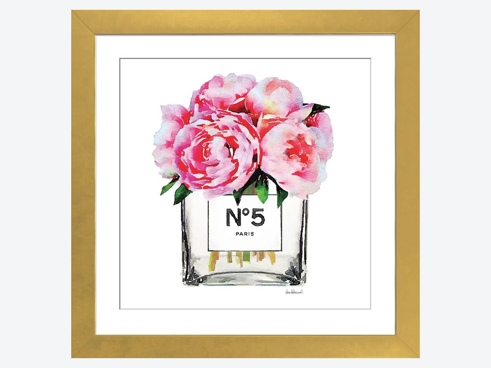 No. 5 Vase With Pink Peonies Can - Canvas Art Print
