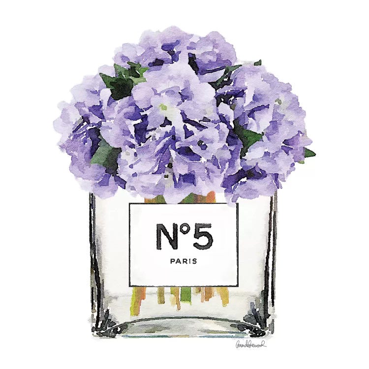 No. 5 Vase With Purple Hydrangeas