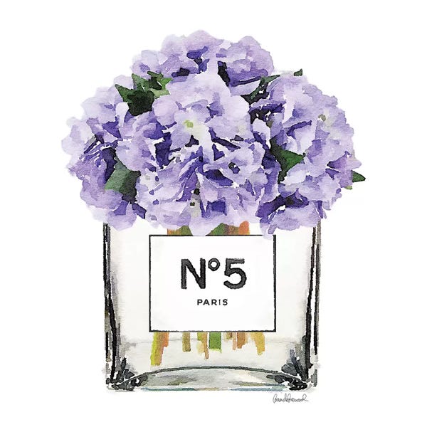 Botanical Still Life: No. 5 Vase With Purple Hydrangeas by Amanda Greenwood