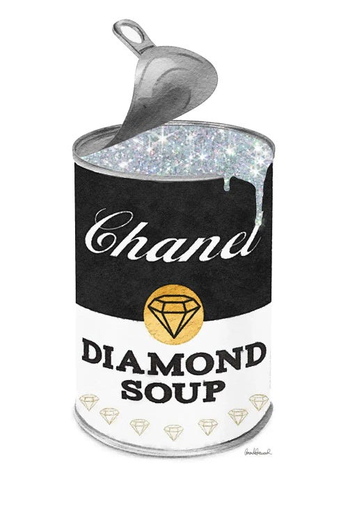 Diamond Soup In Black Open Lid