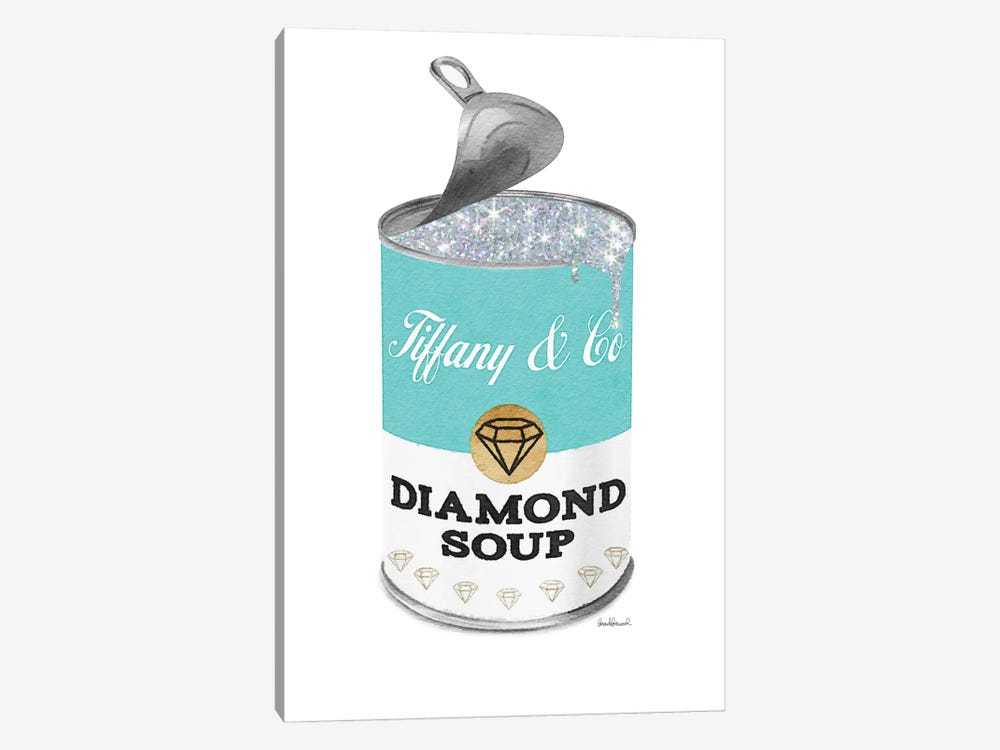 Diamond Soup In Teal Open Lid by Amanda Greenwood 1-piece Art Print