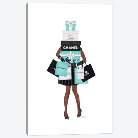 Martina Pavlova Canvas Wall Decor Prints - Chanel Winter ( Hobbies & lifestyles > Shopping art) - 40x26 in