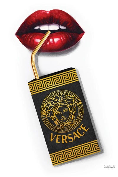 Amanda Greenwood: Juice Box In Black And Gold by Amanda Greenwood