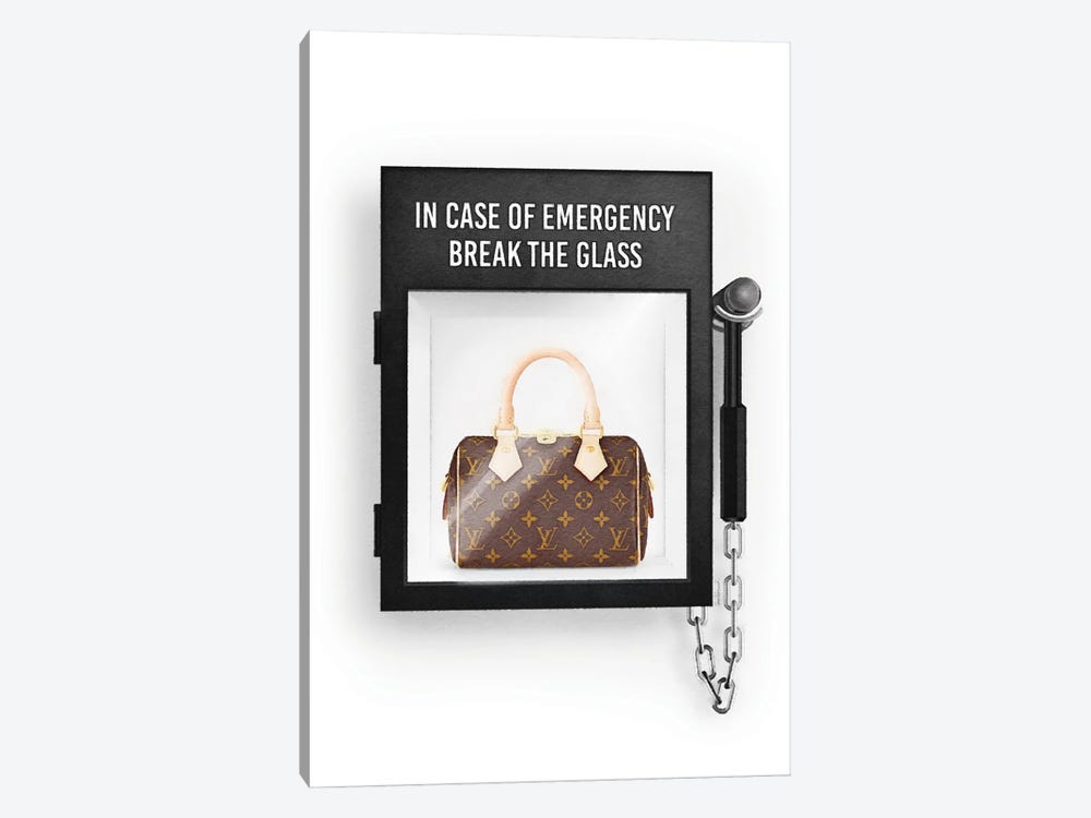 In Case Of Emergency, With Brown Bag by Amanda Greenwood 1-piece Canvas Wall Art