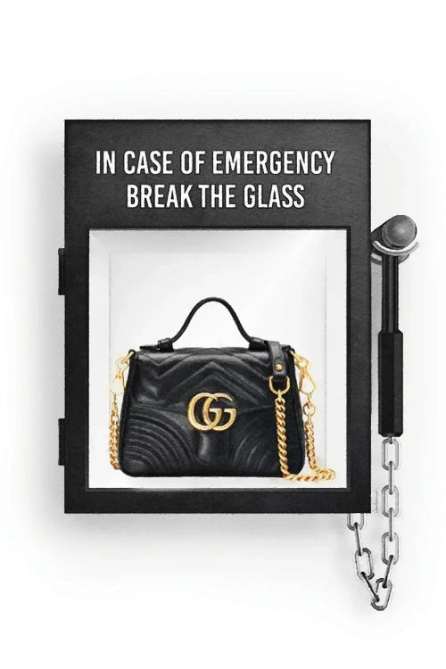 In Case Of Emergency, With Black Bag