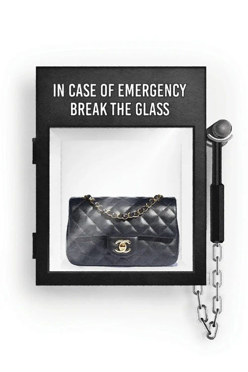 In Case Of Emergency, With Clutch Bag