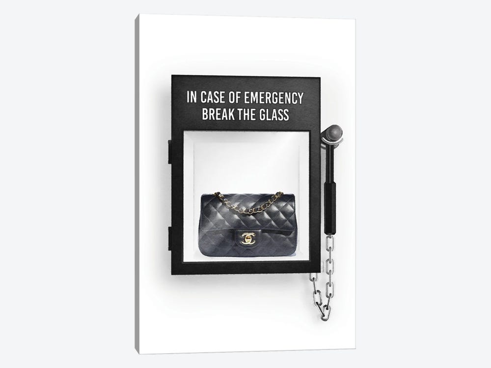 In Case Of Emergency, With Clutch Bag by Amanda Greenwood 1-piece Canvas Wall Art