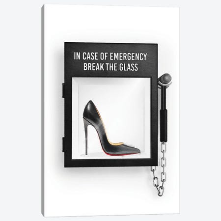 In Case Of Emergency, With Heels Canvas Print #GRE586} by Amanda Greenwood Canvas Print