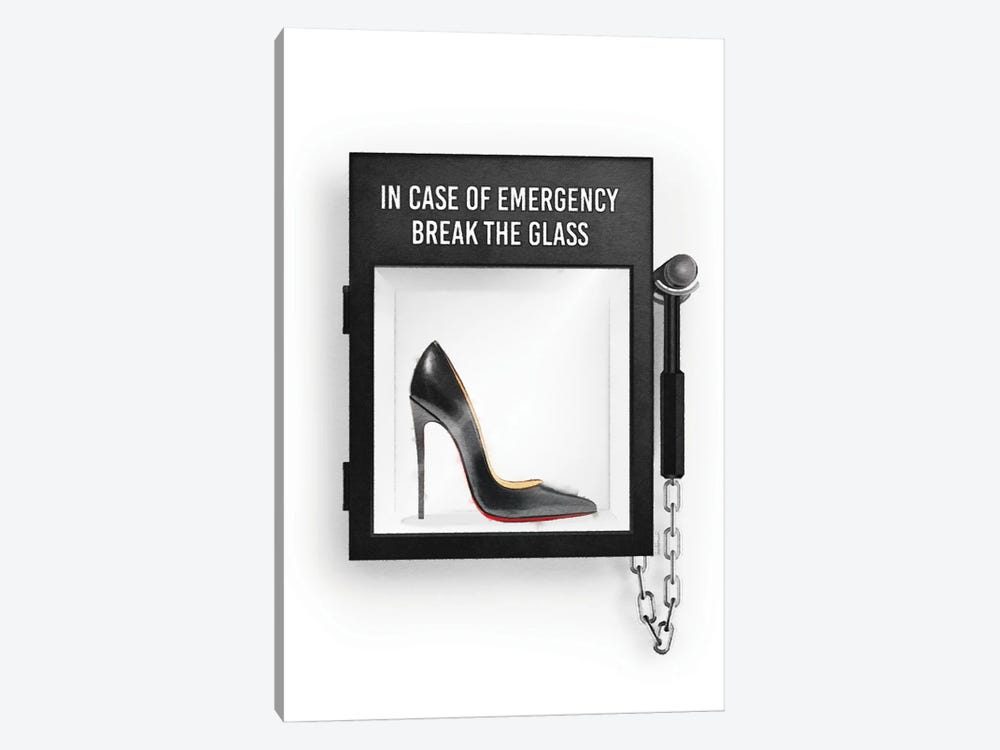 In Case Of Emergency, With Heels by Amanda Greenwood 1-piece Canvas Print