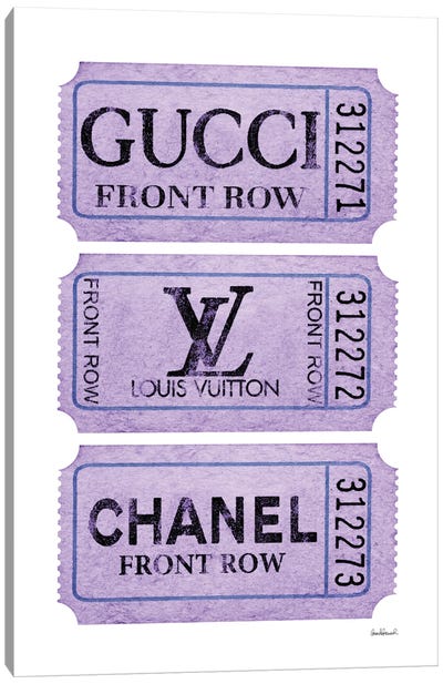 Front Row In Purple Canvas Art Print - Chanel Art