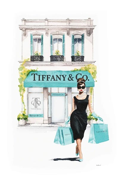 Tiffany & Co.: Store Front Shopping In Teal by Amanda Greenwood