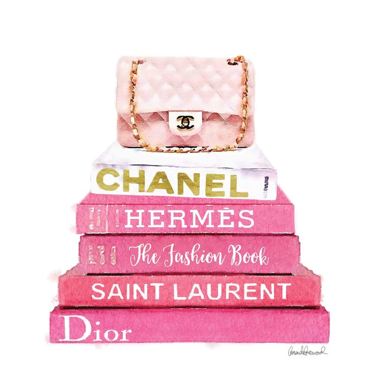 Pink Fashion Books With A Pink Bag