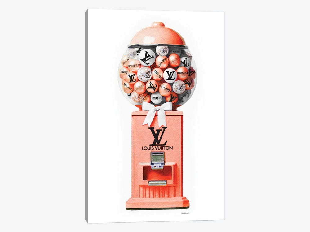 Gum Ball Machine In Orange by Amanda Greenwood 1-piece Canvas Art Print