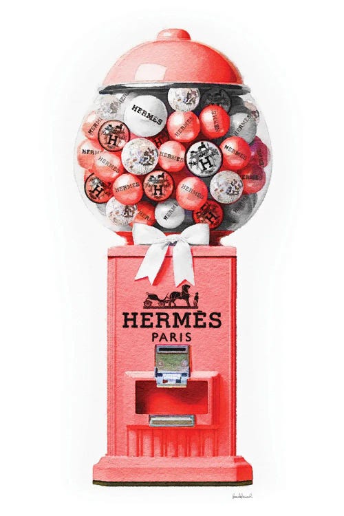 Gum Ball Machine In Red