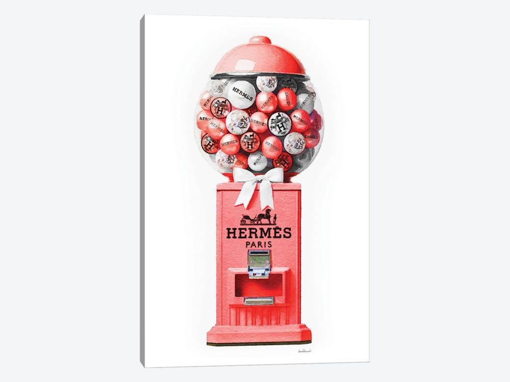 Gum Ball Machine In Red by Amanda Greenwood 1-piece Canvas Art