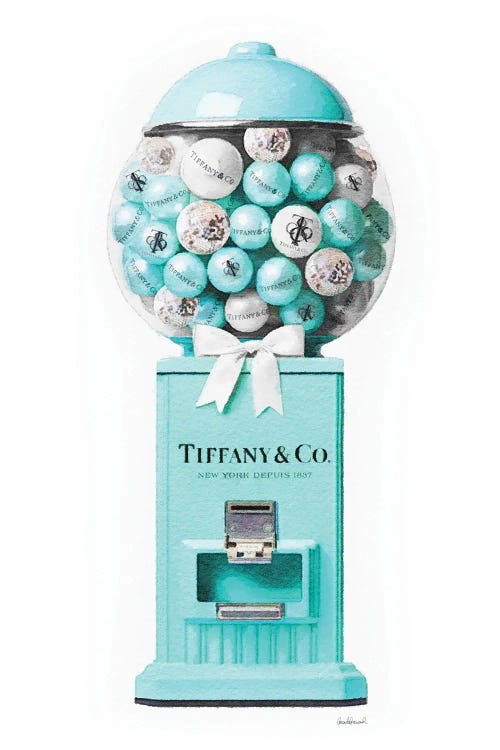 Gum Ball Machine In Teal