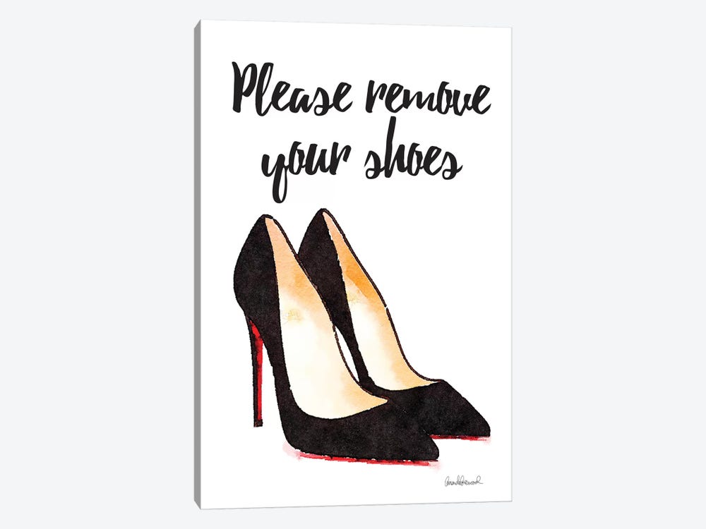 Please Remove Your Shoes by Amanda Greenwood 1-piece Canvas Print