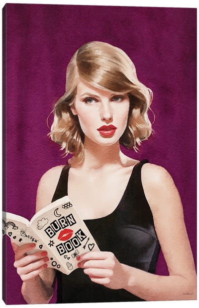 Burn Book Canvas Art Print - Taylor Swift