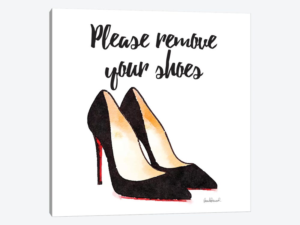 Please Remove Your Shoes, Square by Amanda Greenwood 1-piece Canvas Artwork