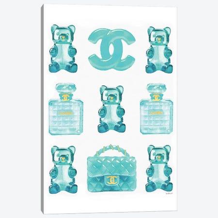 Gummy Sweets In Bright Mint Canvas Print #GRE664} by Amanda Greenwood Canvas Artwork