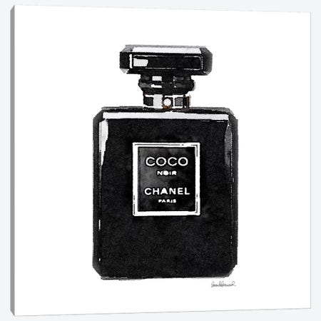Coco Noir Perfume Canvas Print #GRE9} by Amanda Greenwood Art Print
