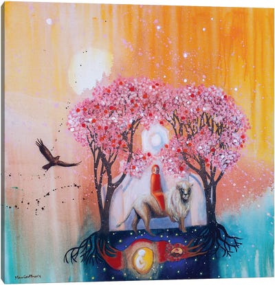 At The Turn Of Embodiment Canvas Art Print - Mirta Groffman