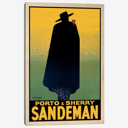 Porto And Sherry Sandeman Canvas Print #GRG1} by Georges Massiot Art Print