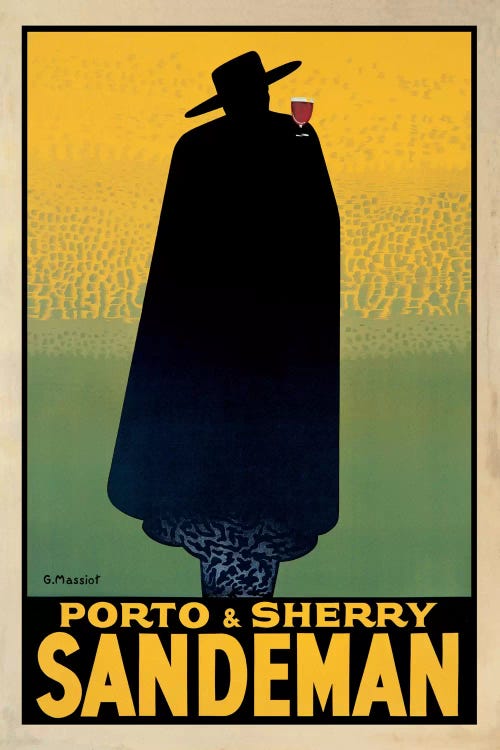 Porto And Sherry Sandeman by Georges Massiot wall art