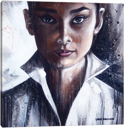 Audrey Hepburn Canvas Art Print - Shane Grammer
