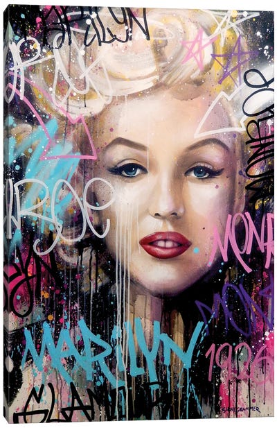 Marilyn Monroe Canvas Art Print - Shane Grammer