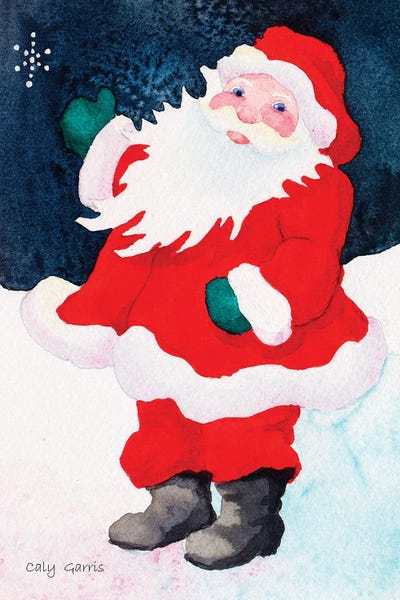 Santa X by Caly Garris art print