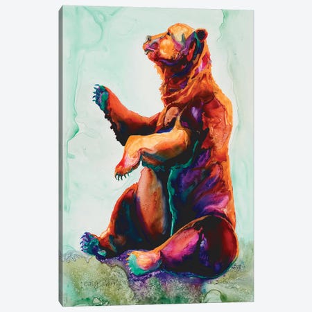 Straw Beary Canvas Print #GRL104} by Caly Garris Art Print