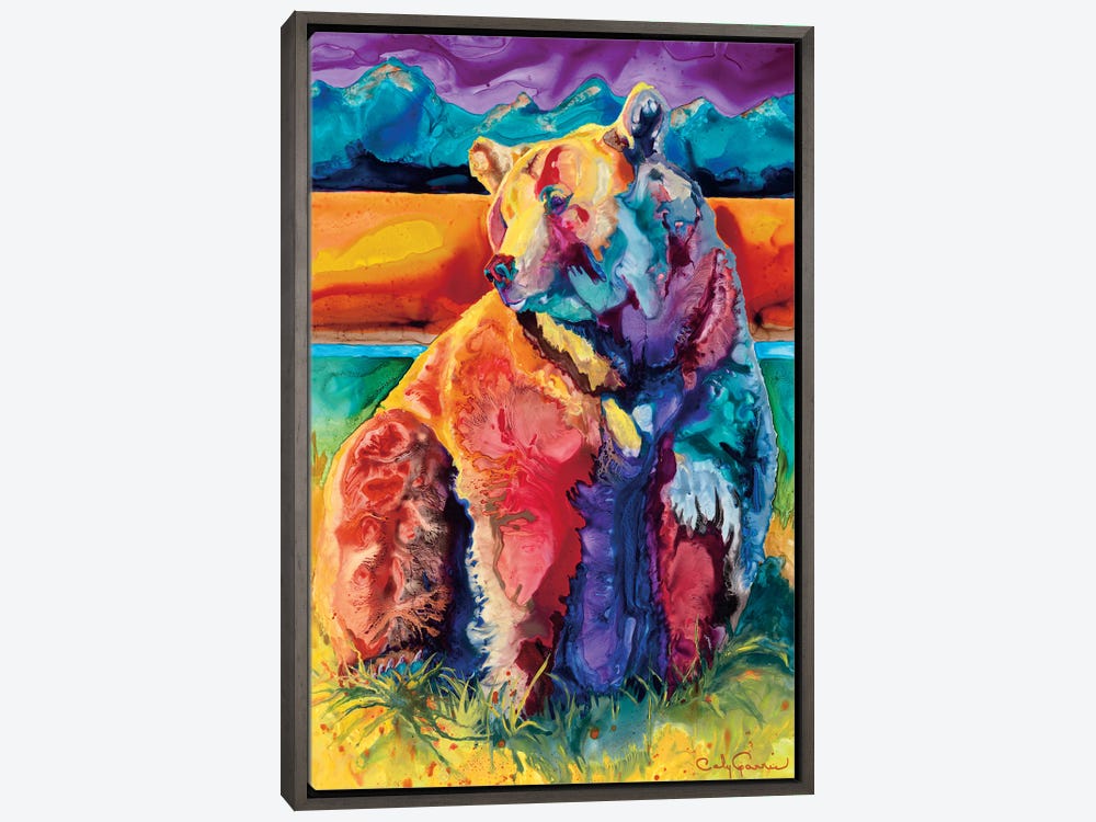 Shadow of the Forest Black Bear Framed Canvas Art Print Wall Art - Wall  Decor - Wild Wings