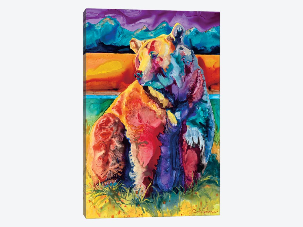 Brer Rainbow Bear by Caly Garris 1-piece Canvas Artwork