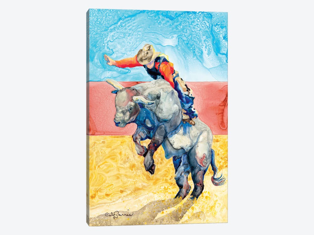 Bull Rider by Caly Garris 1-piece Canvas Wall Art