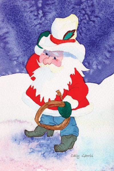 Cowboy Santa by Caly Garris art print