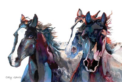 Flashdancers by Caly Garris framed canvas print