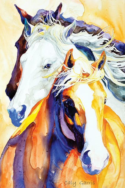 Follow Me by Caly Garris framed canvas print