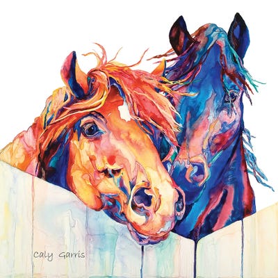 Friends II by Caly Garris framed canvas print