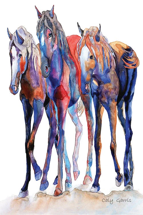 Fun House Fillies II by Caly Garris wall art