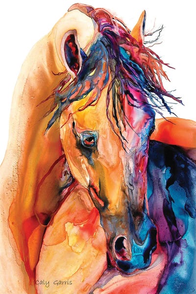 Gilded Lily by Caly Garris framed canvas print