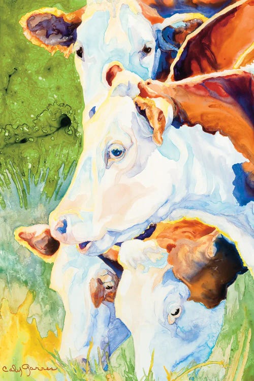 Happy Herefords by Caly Garris wall art