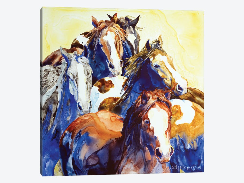 It's Off To Work by Caly Garris 1-piece Canvas Artwork