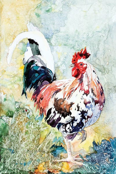 Lady Bug by Caly Garris framed canvas print