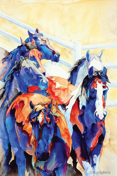 Leader Of The Pack by Caly Garris framed canvas print