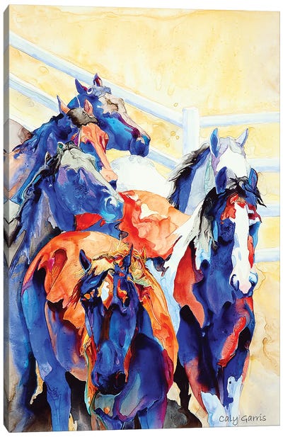 Leader Of The Pack Canvas Art Print - Caly Garris