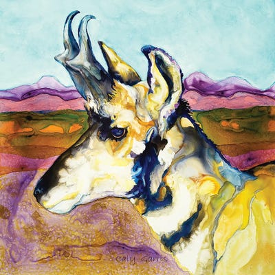 Prong by Caly Garris framed canvas print