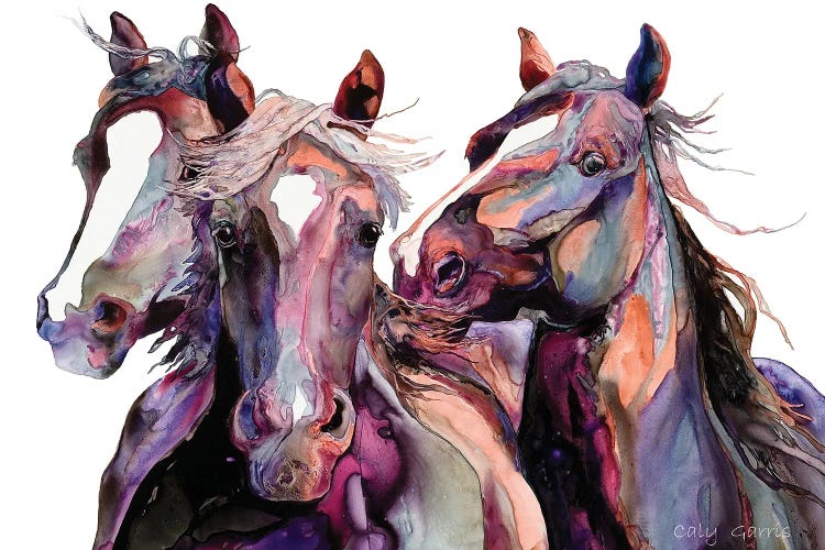 Purple Rein by Caly Garris wall art